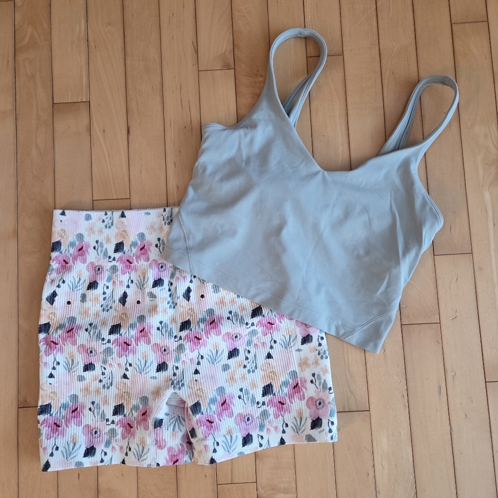 Lululemon Align Top With Matching Gym Shorts